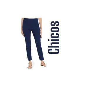 Pants leggings blue Chicos Fabulously Slimming
